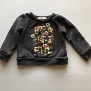 Toughskins Gray Pullover “Beautiful” Sweater